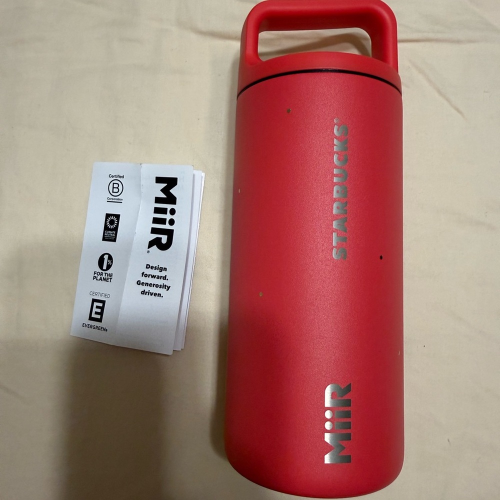 Starbucks Red Tumbler with Logo